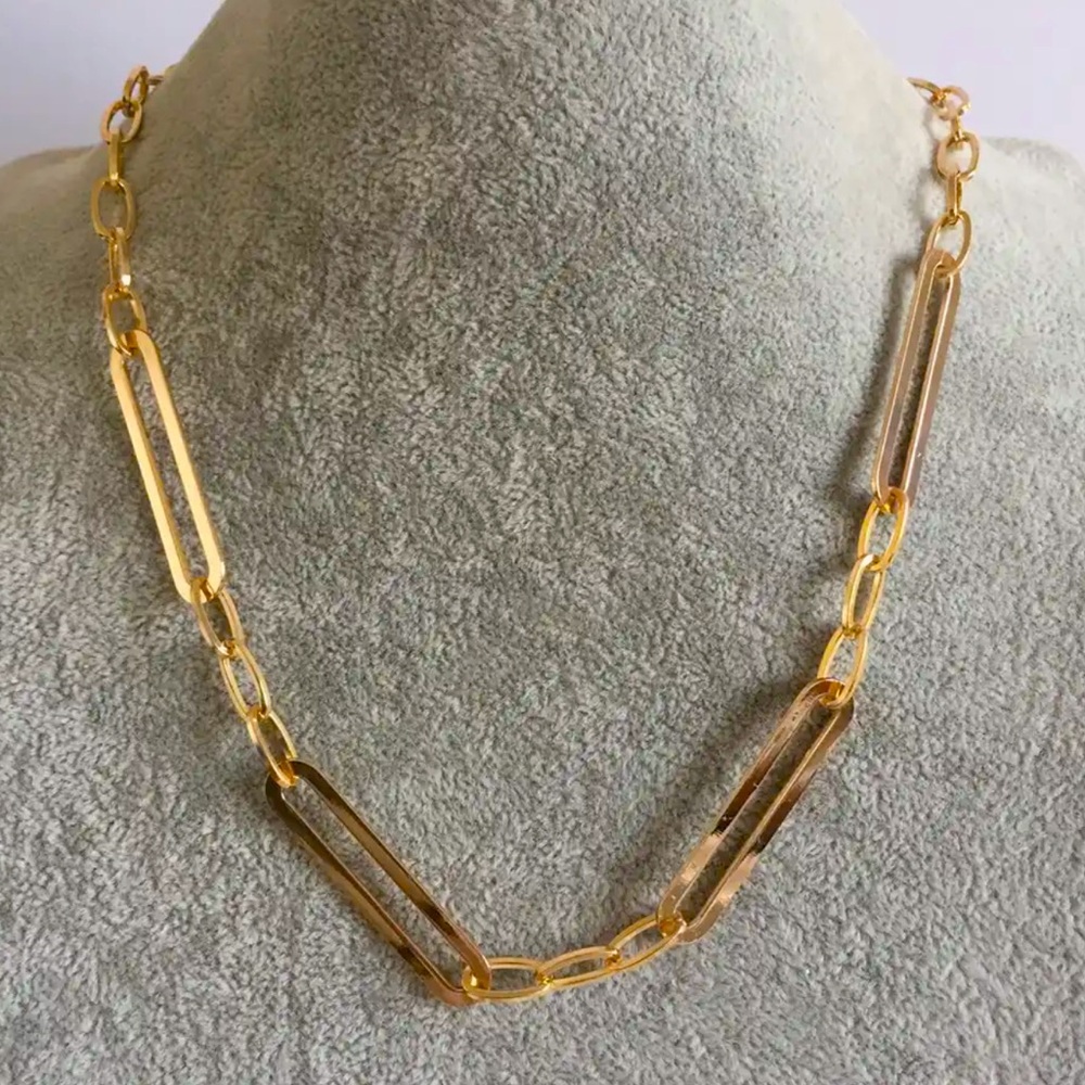 Trendy Gold Link Chain 52 cm + 8 cm extender